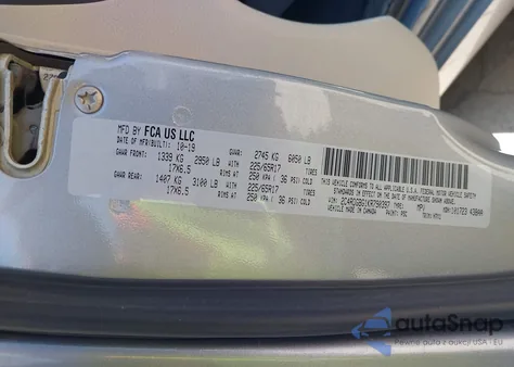 2019 Dodge Grand Caravan Se из США, поврежденный, VIN 2C4RDGBG1KR790397